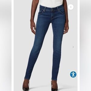 NWT HUDSON COLLIN MIDRISE SKINNY Supermodel Jeans Flap Pockets, Premium 27